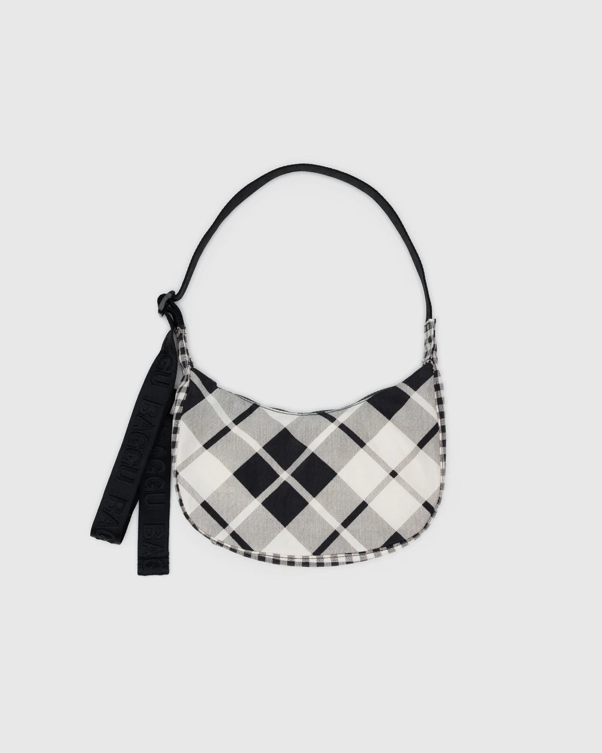 small-nylon-crescent-bag-mixed-plaid