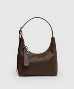 Mini Recycled Leather Shoulder Bag